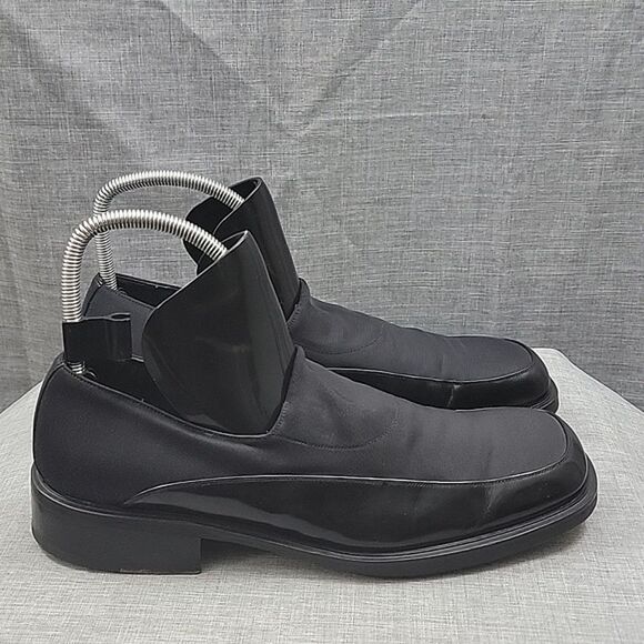 Mezlan Panaro Black Leather Slip-On Loafers Stretch Top Men\'s SZ 11M main image 11